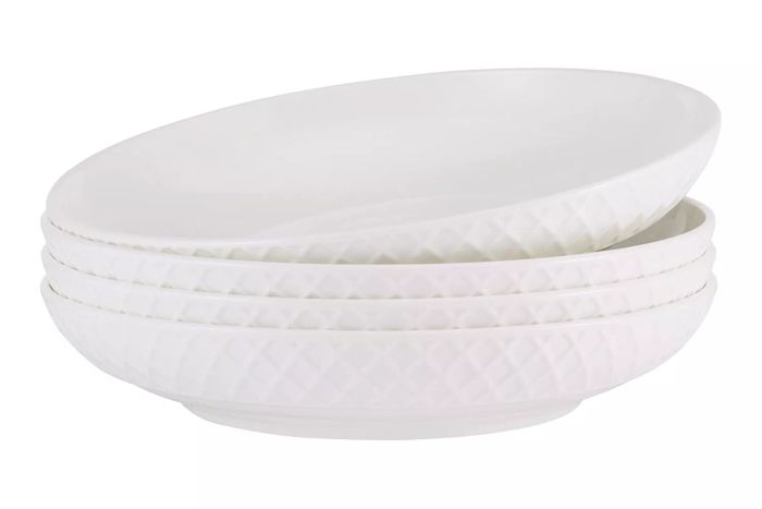 Mikasa Trellis Chip Resistant Set of 4 Pasta Bowls