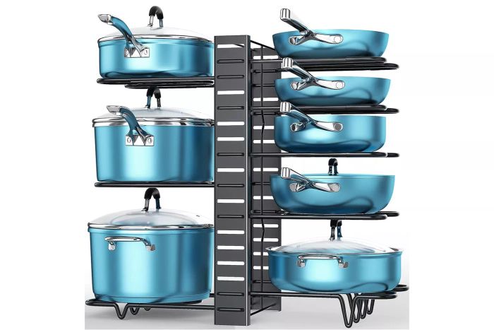 ORDORA 8-Tier Pot and Pan Organizer Rack