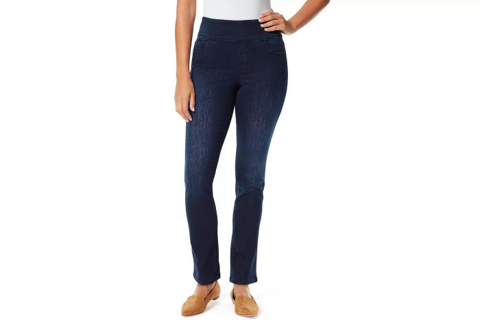 Amazon Gloria Vanderbilt Women's Amanda Pull-On High Rise Jean Standard