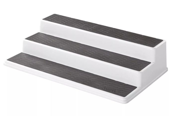 Copco 2555-0188 Non-Skid 3-Tier Spice Pantry Kitchen Cabinet Organizer