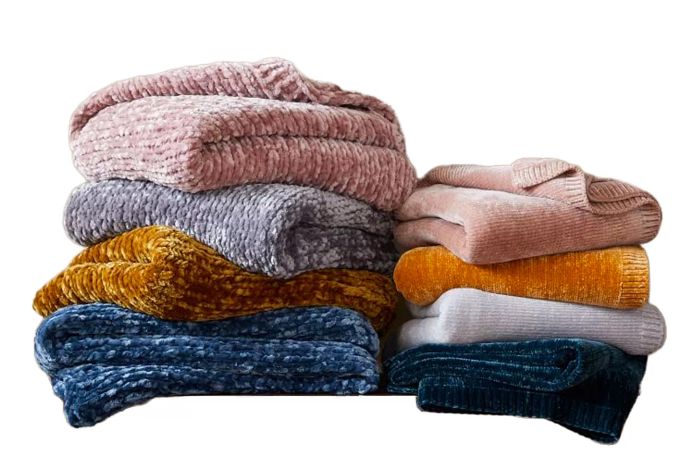 West Elm Luxe Chenille Throw