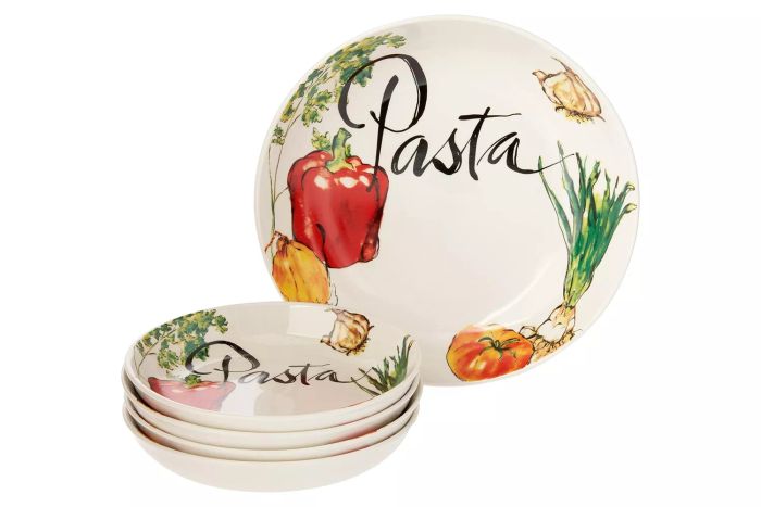 Lorren Home Trends 5 Piece Porcelain Pasta Set