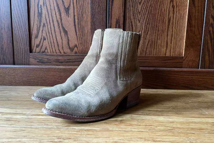 A pair of Tecovas The Taylor Chelsea Boots