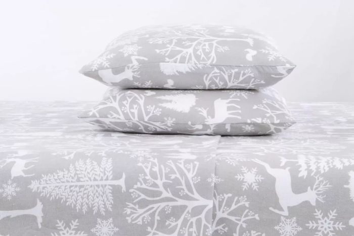 Great Bay Home 4-Piece 100% Turkish Cotton Flannel Sheet Set