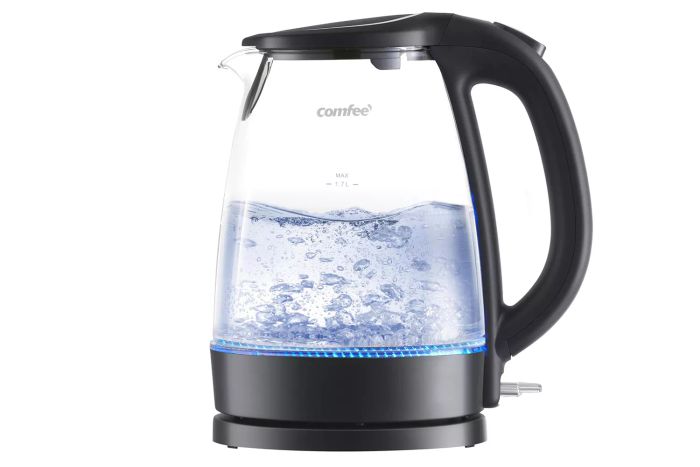 Discover the Amazon COMFEE' Electric Kettle, a stylish and efficient solution for all your boiling needs.
