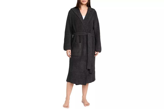 Barefoot Dreams CozyChic Ribbed Hooded Robe