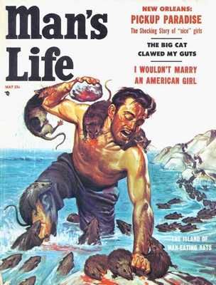 Man's Life - 1956 05 May - Cover By Wil Hulsey-8X6