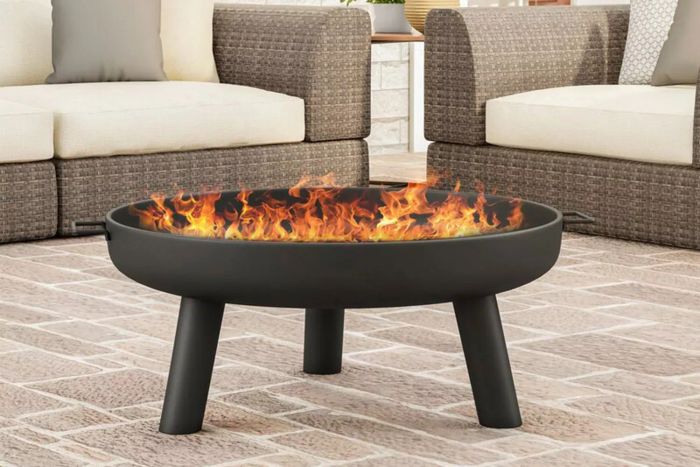Wade Logan Lataivia Outdoor Steel Wood-Burning Fire Pit