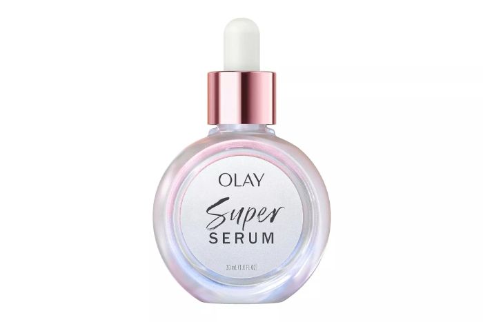 Olay Super Serum 1.0 oz, infused with Niacinamide, Vitamin C, Collagen Peptide, AHA, and Vitamin E