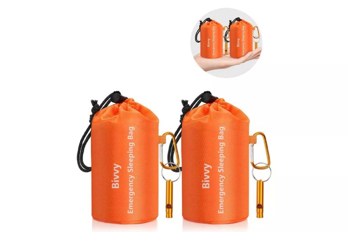 The Emergency Sleeping Bags by Timok are designed to provide thermal protection in extreme conditions. These ultra-light, waterproof space blankets can be used as bivy sacks, making them ideal for hiking, camping, or as part of a first aid and survival kit.