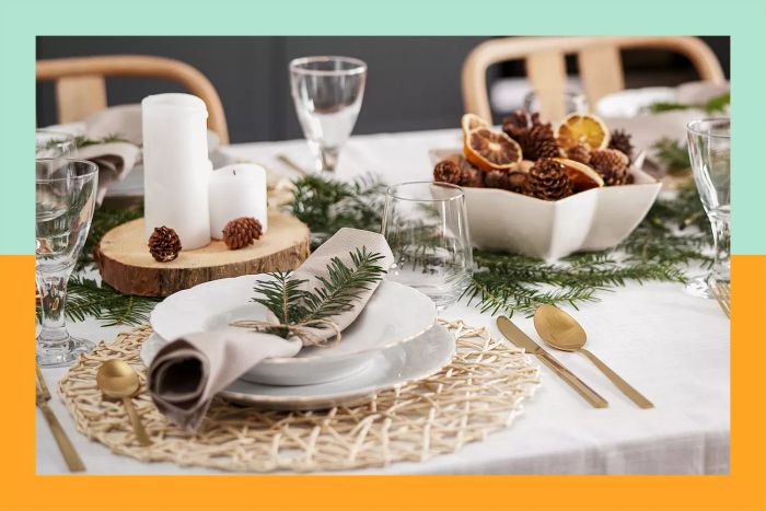 Christmas Table Setup
