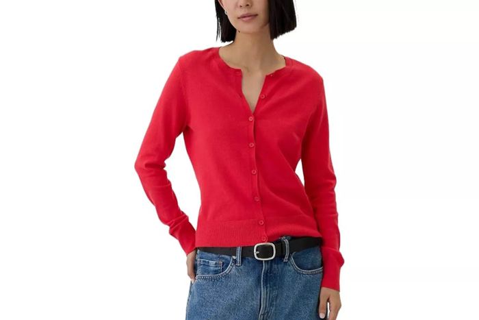 GAP Women's Crewneck Cardigan available on Amazon