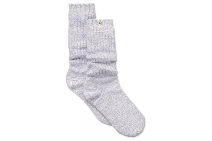 UGG Women's Ribbed Knit Slouchy Crew Socks from Amazon