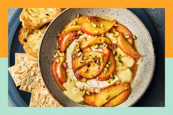 Baked Apples with Brie and Bourbon
