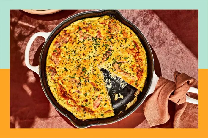 Herbed Ham, Cheese, and Baked Egg Recipe