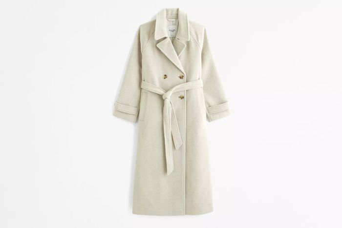 Wool-Blend Trench Coat