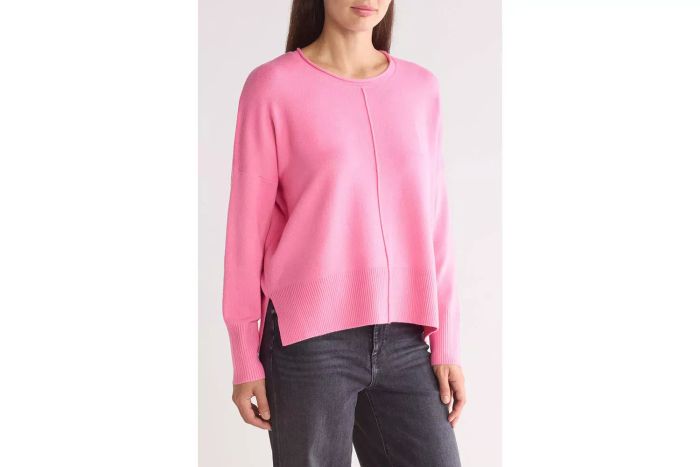 A versatile long sleeve sweater perfect for layering or wearing solo.