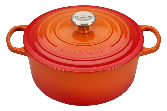 Le Creuset Enameled Cast Iron Signature Round Dutch Oven with Lid, 5.5 Quart