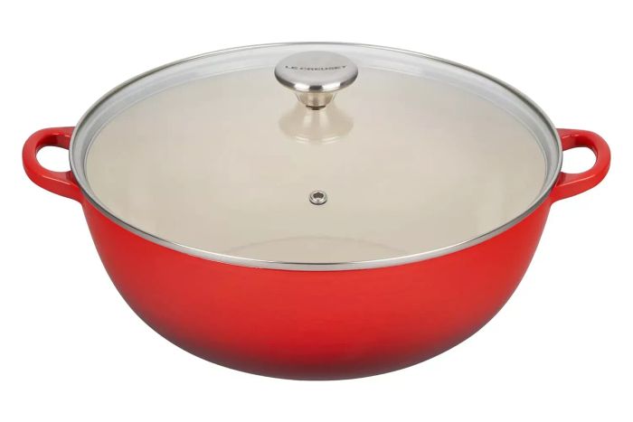 Le Creuset Enameled Cast Iron Chef's Dutch Oven with Glass Lid