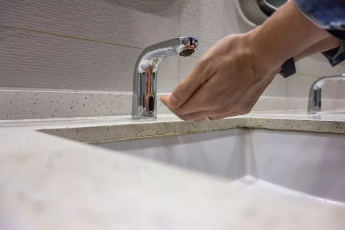 touch-free faucet