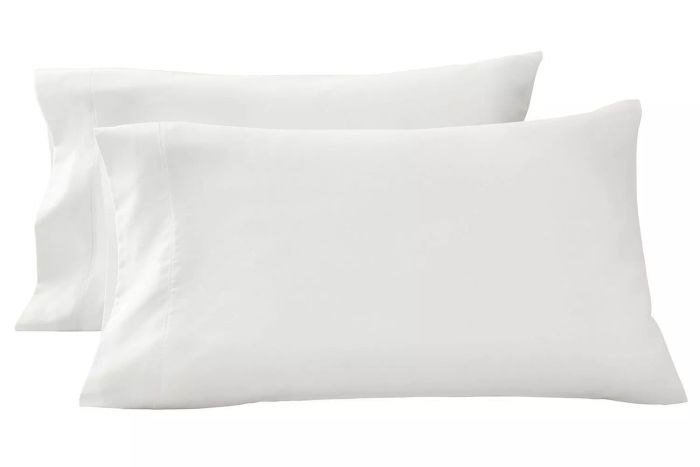 Walmart Better Homes & Gardens 400 Thread Count Arctic White Performance HygroCotton Pillowcase Set