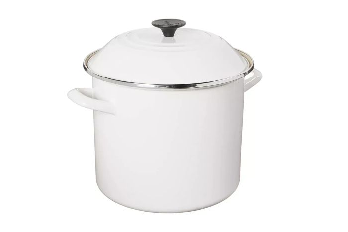 enamel-coated stockpot