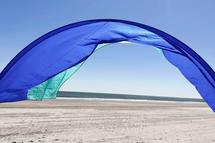 Shibumi Shade: a stylish and functional beach shade that offers sun protection and shade with ease.