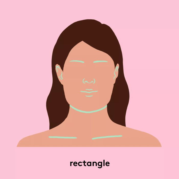 The Rectangle Face Shape