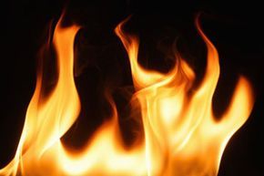 The flames of fire