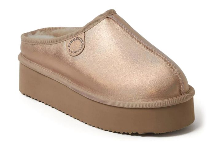 Fireside by Dearfoams Bathurst Water-Resistant Genuine Shearling Micro Bootie