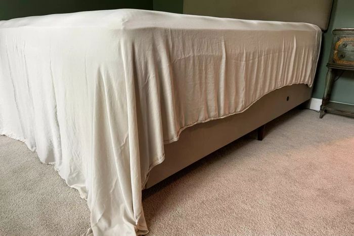 Close-up view of the Cozy Earth Bamboo Sheet Set