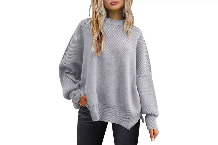 LILLUSORY Women's Oversized Batwing Sweater