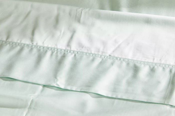 A closeup of the Bamboo Bliss Resort Collection by RHH Sheet Set.