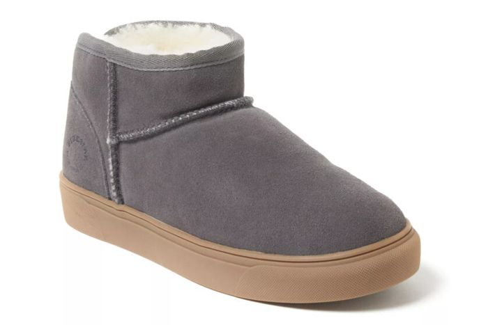 Fireside by Dearfoams Bathurst Water-Resistant Genuine Shearling Micro Bootie