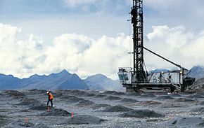 A site dedicated to the extraction of natural gas