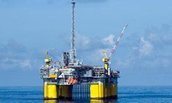 The fuel extraction industry operates on offshore drilling platforms.