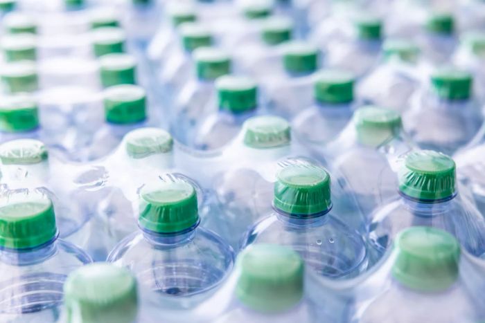 plastic water bottles