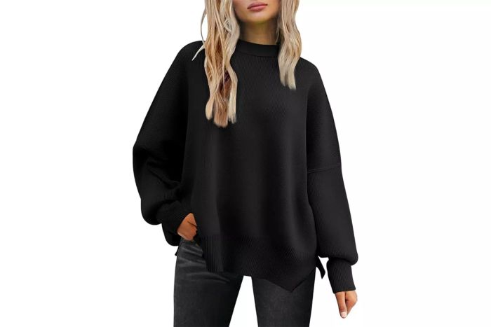 LILLUSORY Women's Oversized Batwing Sweaters 2024 Fall Outfits