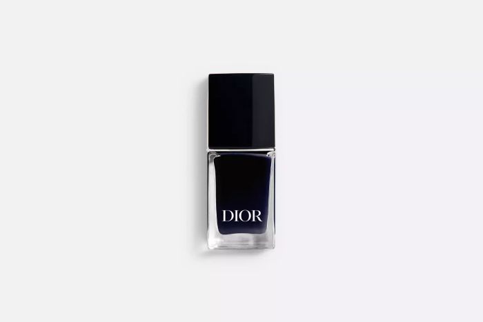 Dior nail polish in dark blue