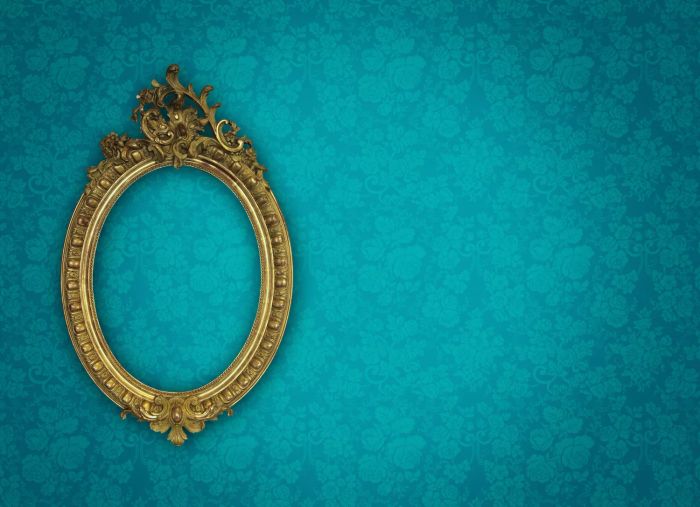 wallpaper framed in an ornate design