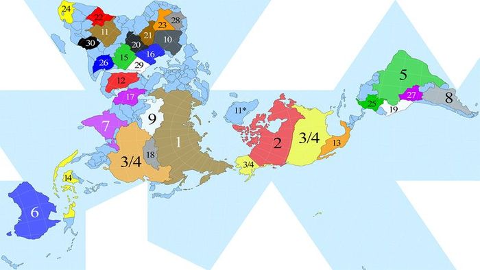 Largest nations by area