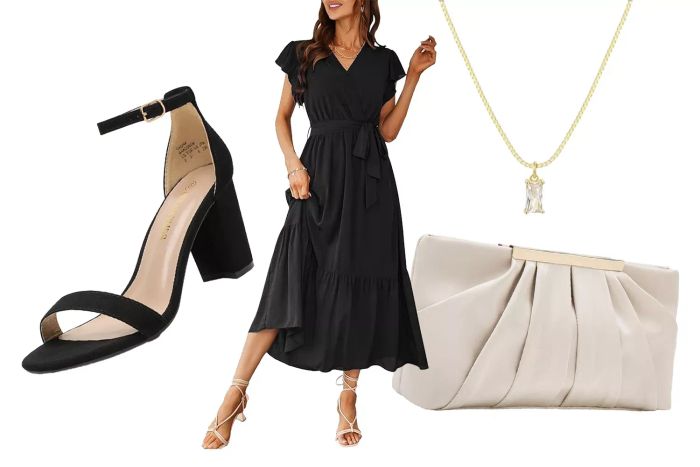Collage of Recommended Fall Capsule Wardrobe Ideas for Weddings