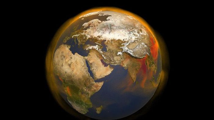 A 3D depiction of methane