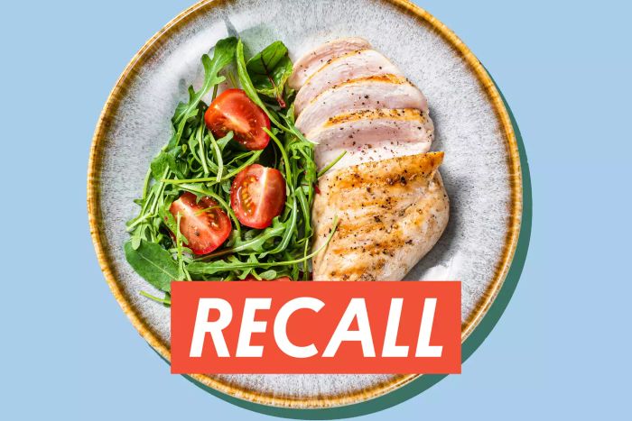 Grilled chicken breast paired with salad