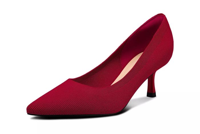 mysoft Women's Pumps: 2-Inch Kitten Heel Pointed Toe Dress Shoes