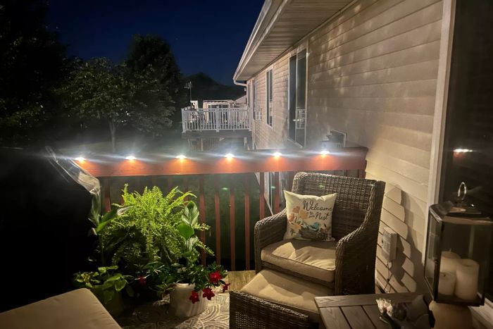 The SOLPEX Solar Deck Lights illuminated immediately after installation.