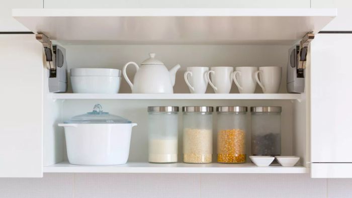 Items to Remove from Kitchen Cabinets: A Neatly Organized Cabinet