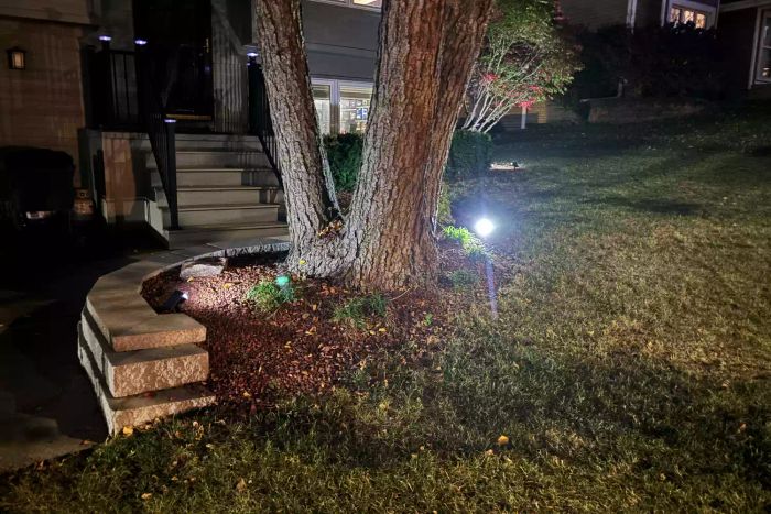 LEREKAM Solar Spotlights outdoors