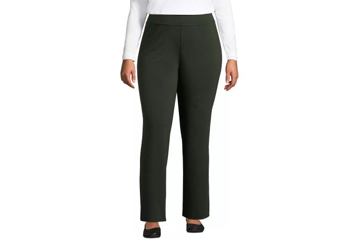 Lands' End Starfish Mid Rise Straight Cut Trousers