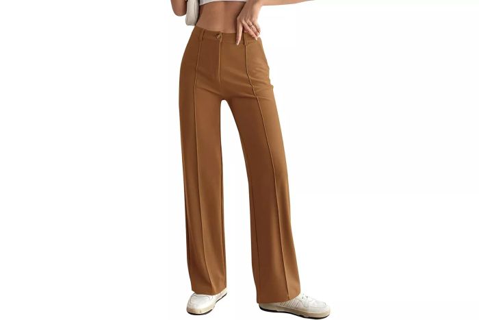 PRETTYGARDEN Straight Cut Pants